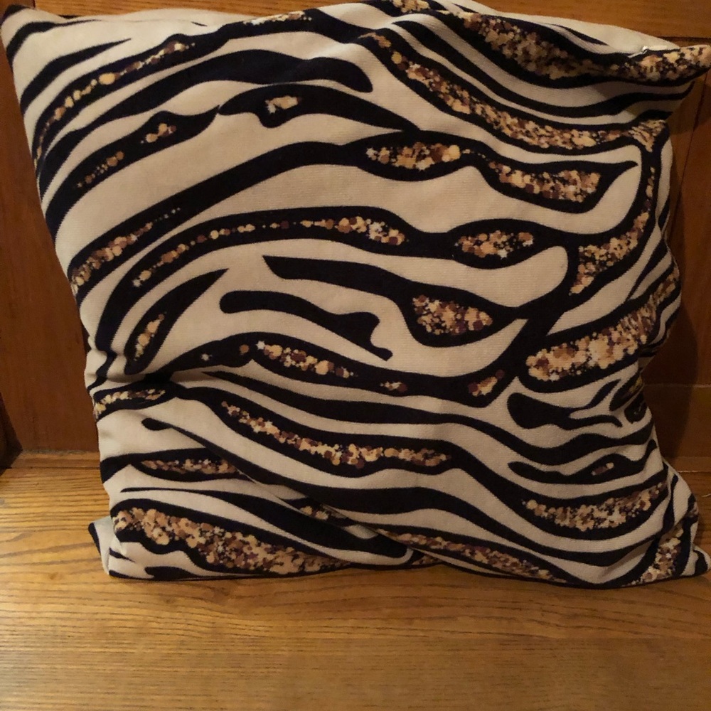 2 Zebra Print Decorative Pillow cases